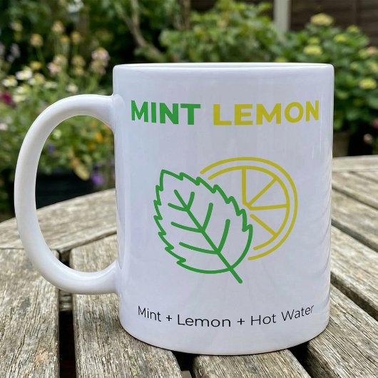 Mint Lemon Tea Simple Ingredient Mix コーヒーマグカップ