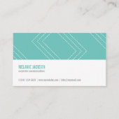 Mint minimalist modern simple feminine chic card 名刺 (正面)