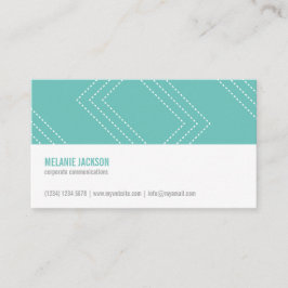 Mint minimalist modern simple feminine chic card 名刺