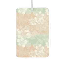 Mint Peach Floral Pastel Lace  カーエアーフレッシュナー