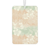 Mint Peach Floral Pastel Lace  カーエアーフレッシュナー (裏面)