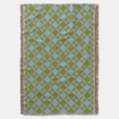 Mint Pine Diamond Tile スローブランケット (正面縦)