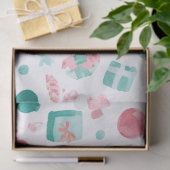 Mint & Pink CANDY Christmas Tissue Paper 薄葉紙 (ギフト)