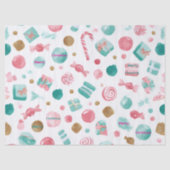 Mint & Pink CANDY Christmas Tissue Paper 薄葉紙 (正面)