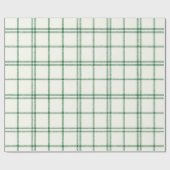 Mint Plaid ラッピングペーパー (フラット)