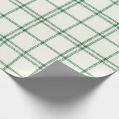 Mint Plaid ラッピングペーパー (角)