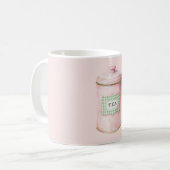 Mint Plaid Pink Tea コーヒーマグカップ (正面左)