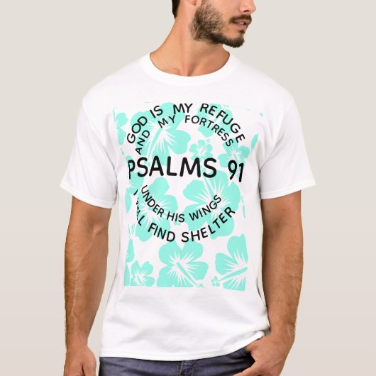 Mint psalms 91 flower shirt tシャツ (正面)