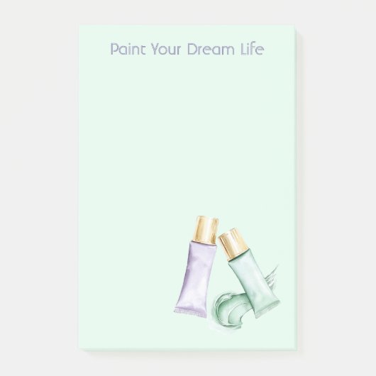 Mint Purple Paint Dream Life ポストイット (正面)