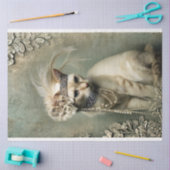 Mint Sage Allure Adorned Cat Roaring 20's 薄葉紙 (クラフト)