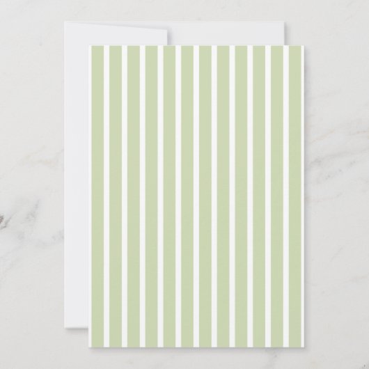 Mint Scalloped Romantic Cake Wedding Invitation 招待状 (裏面)