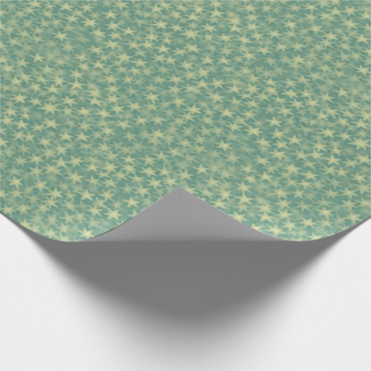 Mint Seafoam Starry Pattern ラッピングペーパー (角)
