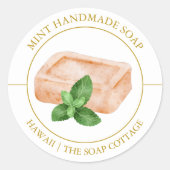 Mint Soap label ラウンドシール (正面)