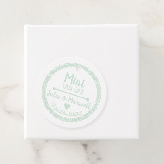 Mint to Be引用文 – ミントグリーンフォト結婚ズ フェイバータグ (インサイチュ)