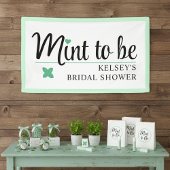 Mint to Be Wedding Bridal Shower 横断幕