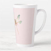 Mint White Pink Dragonfly カフェラテマグ (右)
