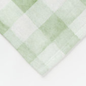 Mint White Stripes Birthday フリースブランケット (角)