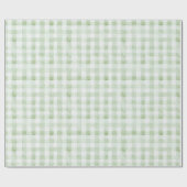 Mint White Stripes Birthday ラッピングペーパー (フラット)