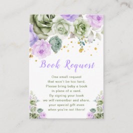 Minta és Virágos Baba Zápor Könyv Kérés エンクロージャーカード