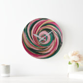 Minted Blush Marble ラージ壁時計 (ホーム)