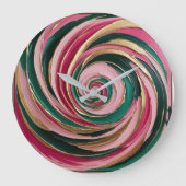 Minted Blush Marble ラージ壁時計 (正面)