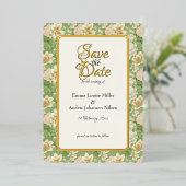 Minted Elegance, Tiger Lilies, Save the Date, 箔招待状 (立ち正面)