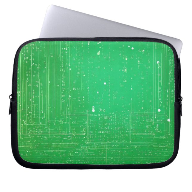 「MintGlow: Light Green Laptop Case」について ラップトップスリーブ (正面)