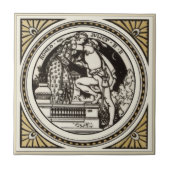 Minton Shakespeare Romeo & Juliet Tile 1870s Repro タイル (正面)