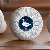 Mintons Goose British Royal Blue Victorian セラミックノブ