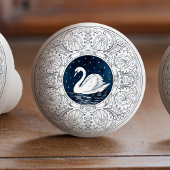 Mintons Swan British Royal Blue Victorian セラミックノブ