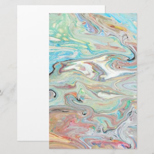 Minty Puddle 便箋 (正面/裏面)