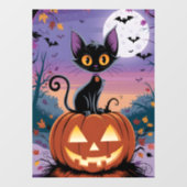 Minuit, le chat noir et la citrouille ウィンドウサイン (シート)