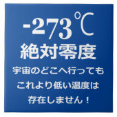Minus 273 ceramic tile タイル (正面)