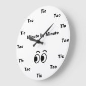 minute by minute ラージ壁時計 (傾斜)
