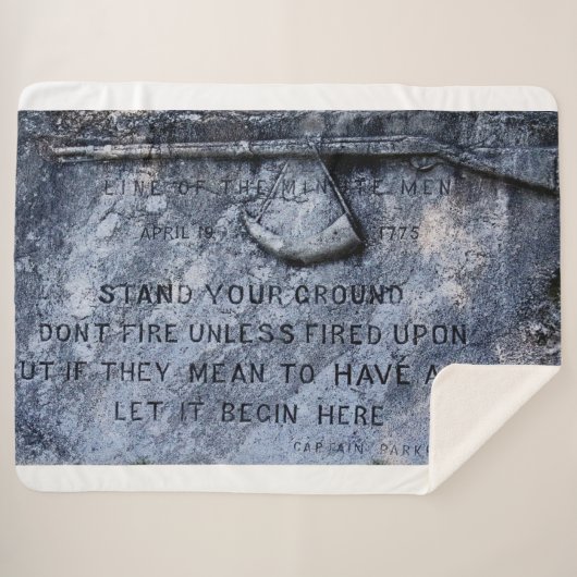 MINUTEMEN行 シェルパブランケット (正面(横))