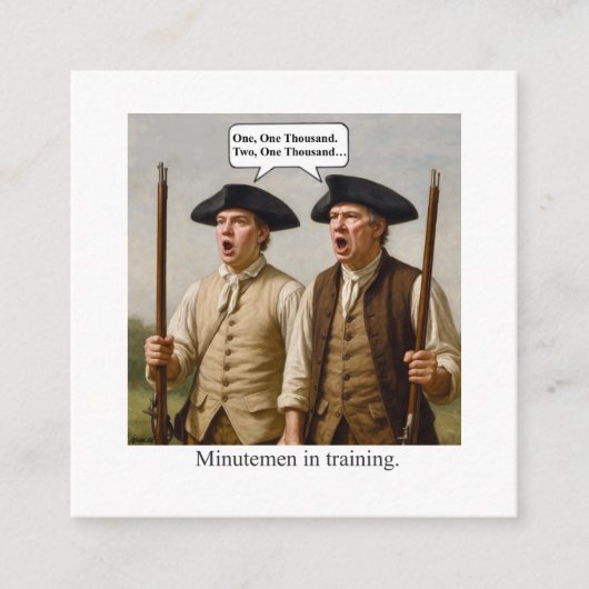 Minutemen in training. エンクロージャーカード (正面)