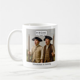Minutemen in training. コーヒーマグカップ