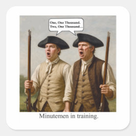 Minutemen in training. スクエアシール