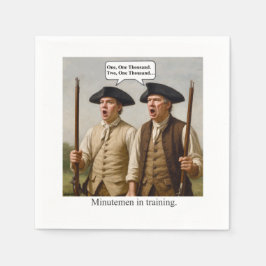 Minutemen in training. スタンダードカクテルナプキン