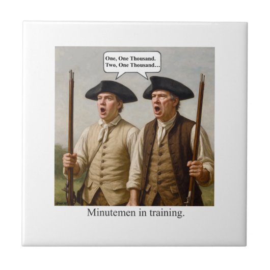 Minutemen in training. タイル (正面)