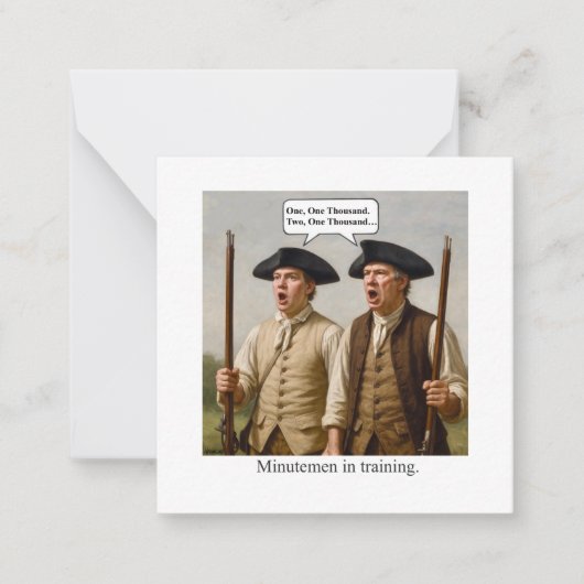 Minutemen in training. ノートカード (正面)