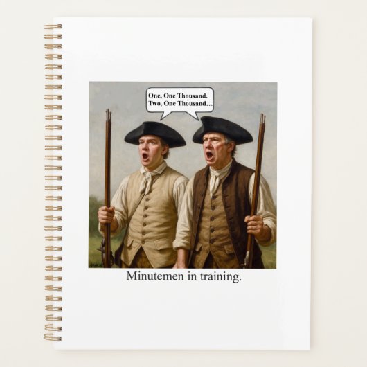 Minutemen in training. プランナー手帳 (正面)