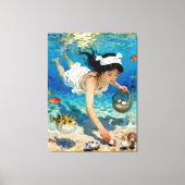 "Mio’s Descent" – An Ocean Portrait         キャンバスプリント (正面)