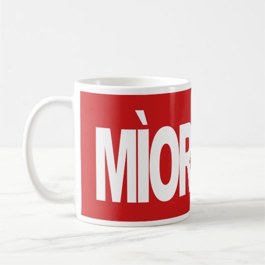 Mìorbhail (Marvel in Scottish Gaelic) コーヒーマグカップ (左)