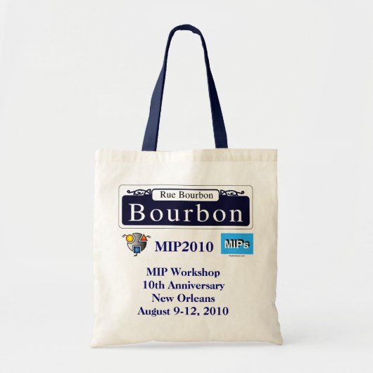 MIPの研修会MIP2010の予算のトートバック トートバッグ (正面)