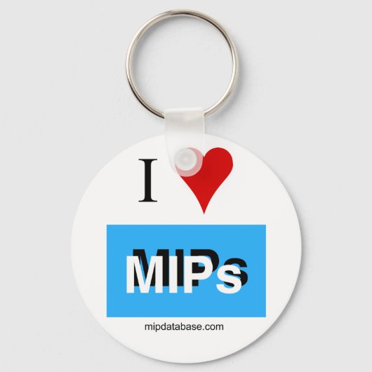 MIPkeychain mipdatabaseのロゴが大好き キーホルダー (正面)