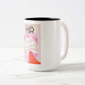 MIRロシアの宇宙ステーションのポスター ツートーンマグカップ (正面右)