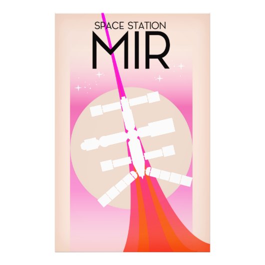 MIRロシア宇宙ステーションポスター フォトプリント            (正面)