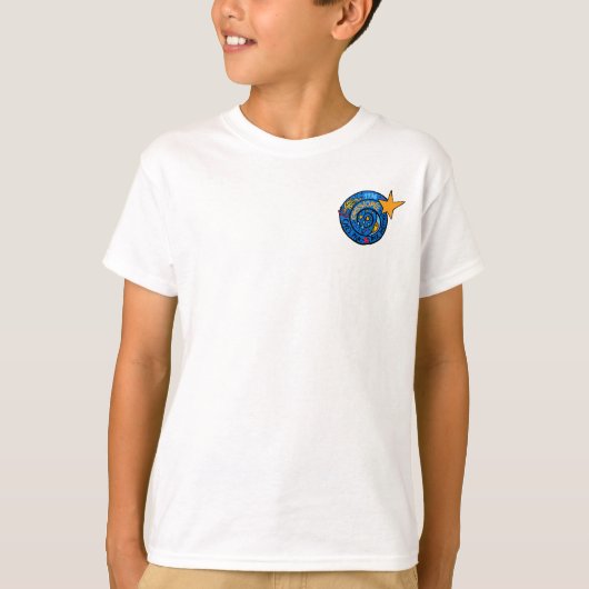 Mir-Cassiopeeミッションパッチロゴ Tシャツ (正面)