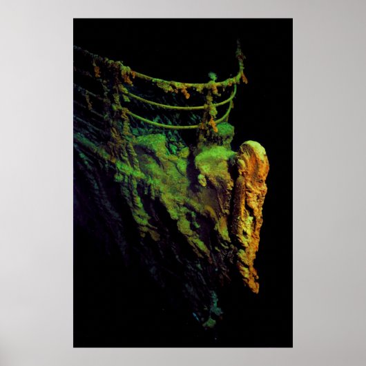 MIR I潜水艇から見たタイタニックの弓 ポスター (正面)